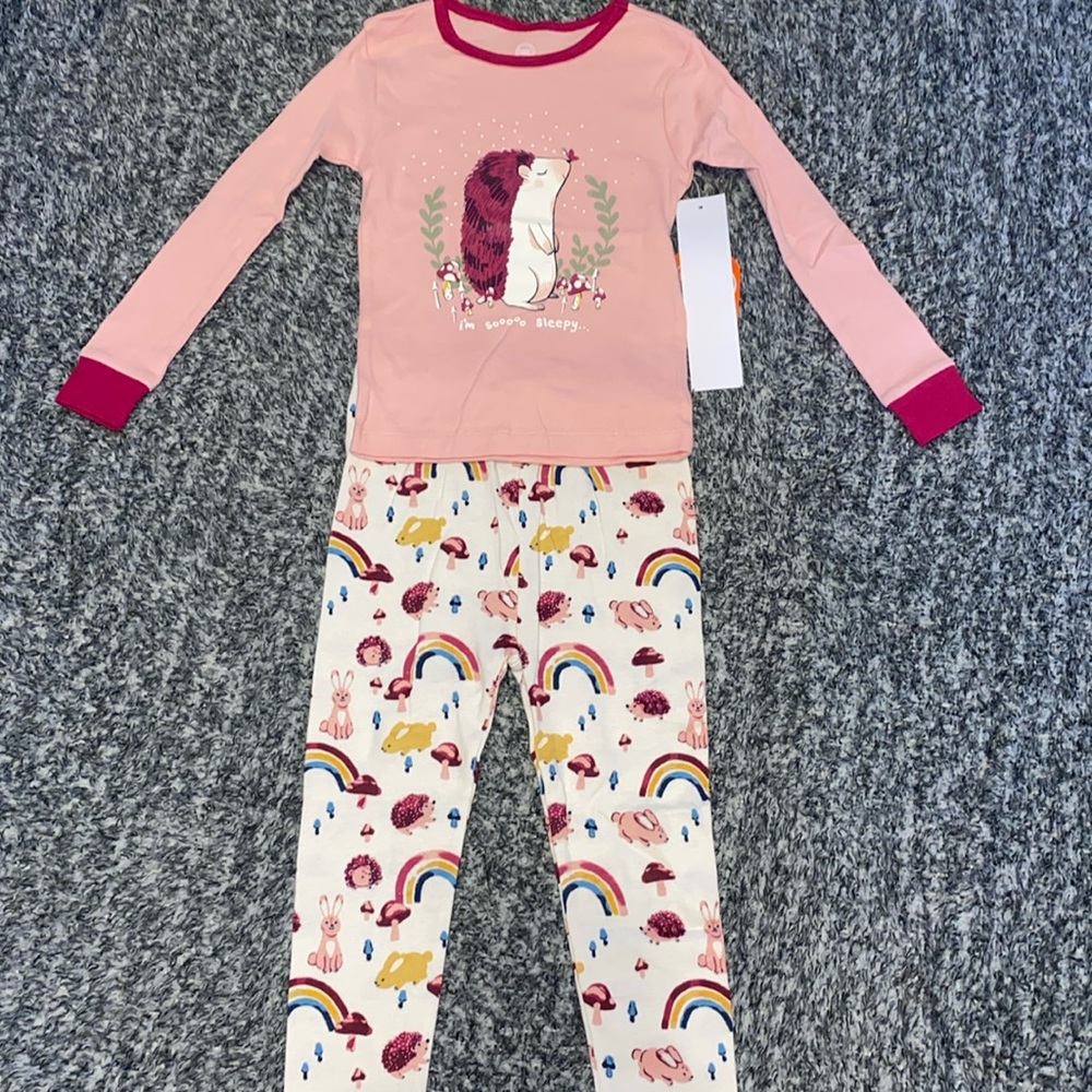 4T toddler girls pajama set
